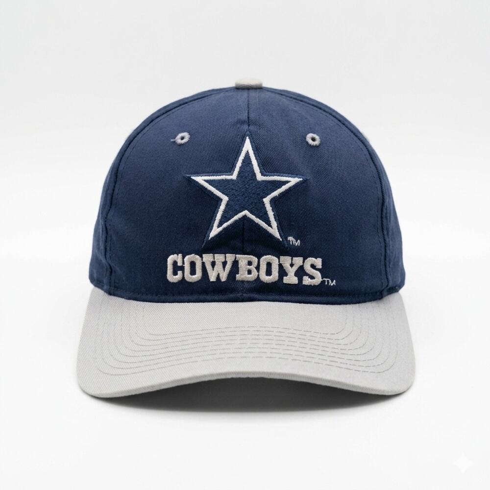 Vtg 90s Dallas Cowboys Hat American Needle ANI Snapback Green Underbrim Boxy NFL